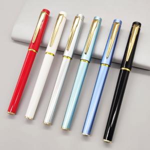 Wholesale Business Signature Pen 0.5mm Engraved Logo Plastic Neutral Pen Gift from china suppliers