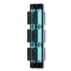 Wholesale SC 12 Light 6 Position Duplex Multi Mode Fiber Optic Adapter Panel Water Green from china suppliers