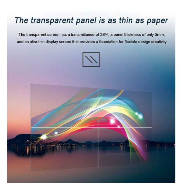 Full HD 55 Touch Screen See Through OLED Advertising Display LG Transparent OLED Screen Price