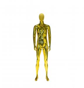 Wholesale Yellow Male Full Body Mannequin Electroplated Standing Upright from china suppliers
