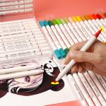 Safe Office Stationery Products Double Head Marker Pen 24 Color Painting