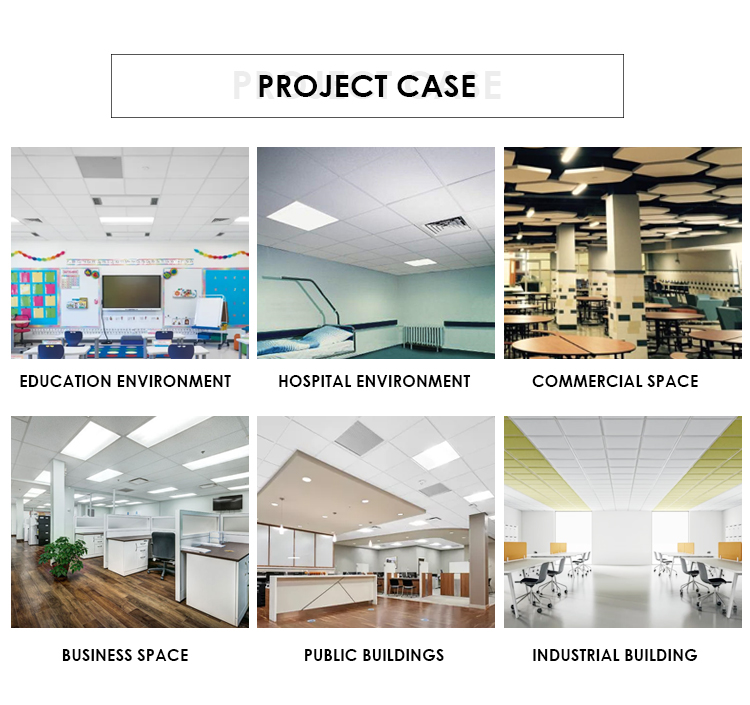 Square Mineral Fiber Ceiling Panels Modern Eco friendly For Acoustic