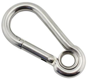 Wholesale Strength Spring Buckle 316 Stainless Carabiner With Ring Rust Resistance from china suppliers