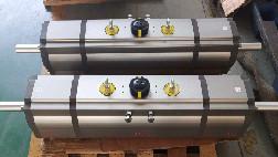 Wholesale three position 180 degree rack and pinion pneumatic rotation actuators from china suppliers