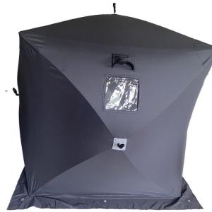 Wholesale 147*147*165CM Ice Shelter Ventilated Black 150D Polyester For Outdoors Camping from china suppliers