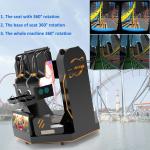 2022 Dreamland new exclusive super 9d vr fight games 1080 crazy 360 vr simulator