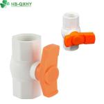Plastic Water Butterfly Handle PVC Octagonal Female/Male Ball Valve for Water