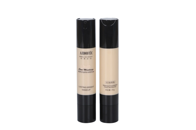 Customized Color 30ml Glass Airless Pump Liquid Foundation Bottle Cosmetic Packaging Container