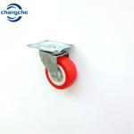 Heavy Duty Plate Casters 2/3 Inch Swivel Industrial Rubber Wheels for Cart