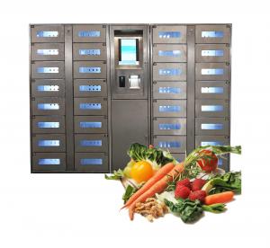 China Intelligent Food Vegetable Vending Locker Machine 24 Hour Self Service on sale