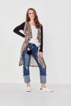 AW20 Low Unit Price Fashion Knitting Print fabric Ladies Blouse