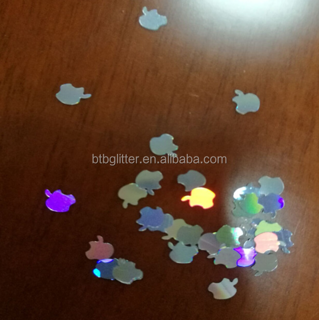 Holiday Holographic Glitter Cross Star Shapes Polyester for School Valentine's Day Diwali Father's Day Thanksgiving