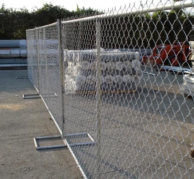 Security Diamond Mesh 10ga Temporary Chain Link Fence For Gardens
