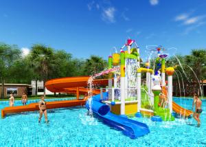 Wholesale Summer Outdoor Water Playground , Commercial Swimming Pool Play Equipment from china suppliers