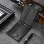 Men's Genuine Leather Wallet Ultra-Thin Anti-Theft Brush Wallet for Business