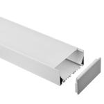Suspended Wide LED Profile Aluminum 76*35mm Waterproof Strip Light Channel