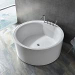Round Seamless Bonding Acrylic Free Standing Bathtubs Stain Resistant