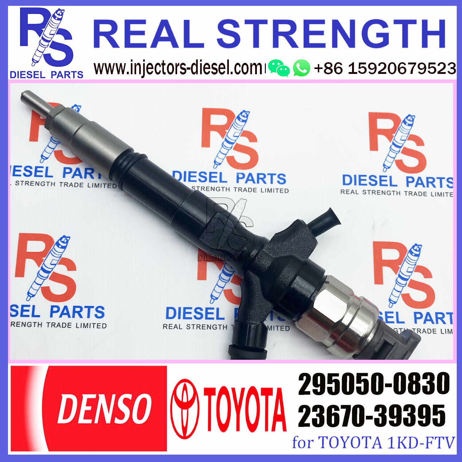 Common Rail Fuel Injector 295050-0080 295050-0830 23670-39395 23670-30390 For Toy-ota 295050-0080 23670-30390