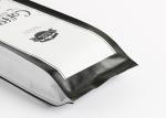 250g Black Silver Plastic Coffee Bags Four Eight Sealed Aluminum OEM Printing