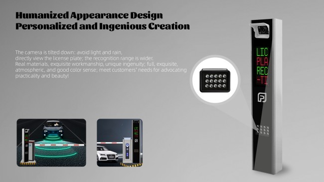 LPR Camera Parking Controller With Single Led Display For ANPR Parking System