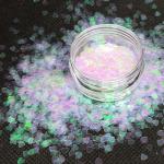 Customizable Love Heart Shaped Glitter Heart Nail Art Craft in 365 Colors for