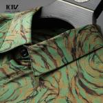 Autumn Casual Shirts For Men All Over Digital Print Floral Chain Viscose Long