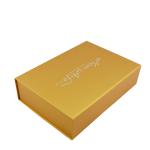 Luxury Foldable Gold Hard Cardboard Gift Boxes Custom Logo