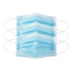 Breathable Blue Face Mask / Disposable Mouth Mask Multi Layered Stereo Design