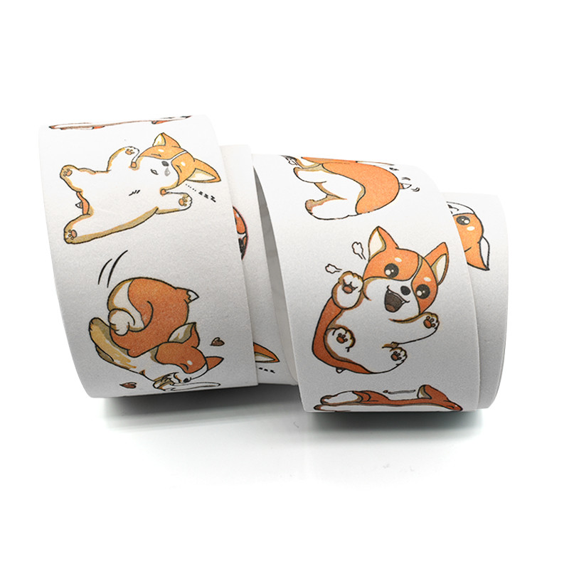 No Fading CMYK Kawaii Washi Paper Masking Tape Width 18mm