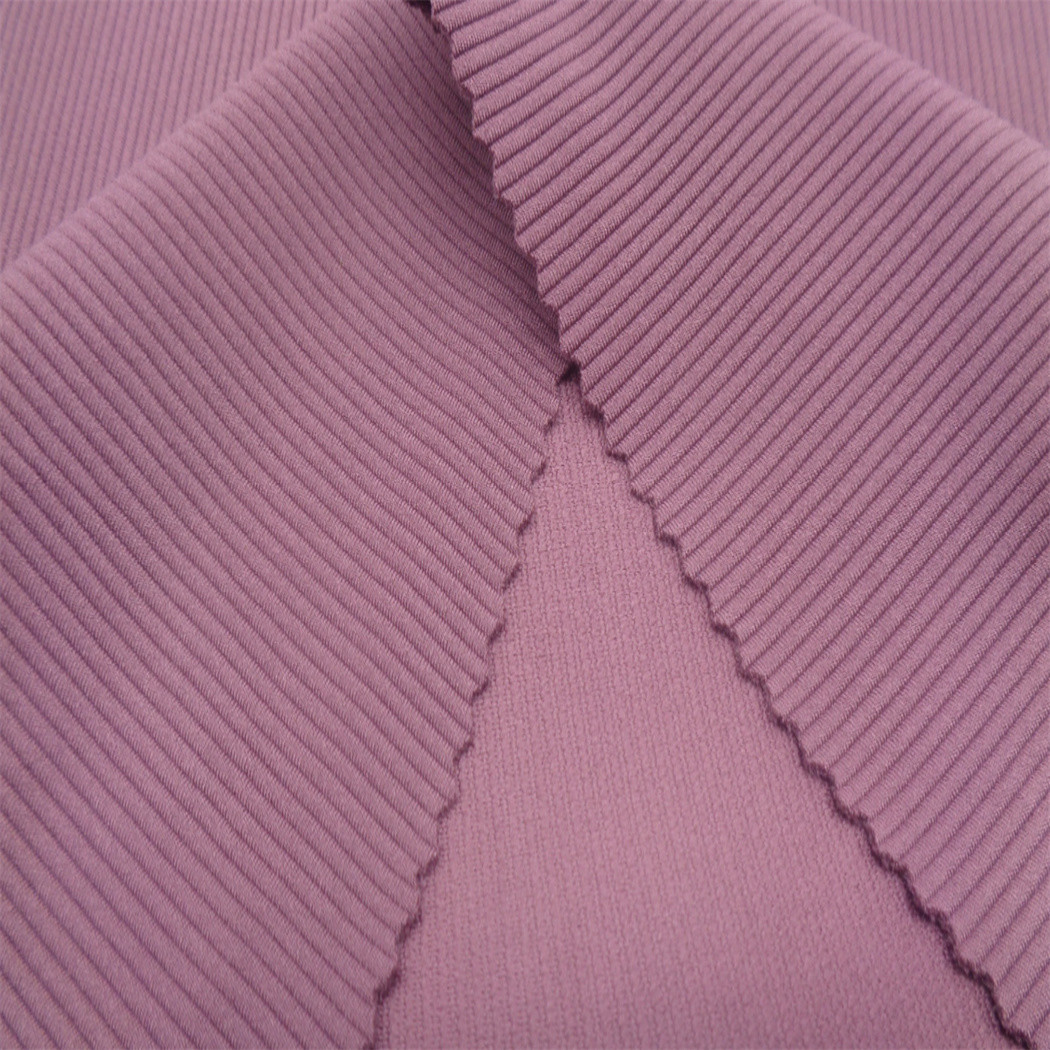 100D 20D Stripe Sportswear Fabric 70% Nylon 30% Spandex Breathable