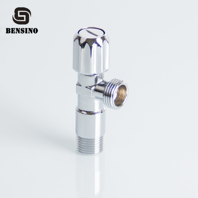 No Leakage 18N.M 90D 1/4 Turn Chrome Plated Angle Valve