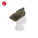 Military Police Captain Navy Officer Garrison Cap With Embroidered Logo