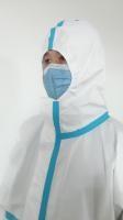 Wholesale Collapsible Disposable Work Suits , High Air Permeability Disposable Hooded Coveralls from china suppliers
