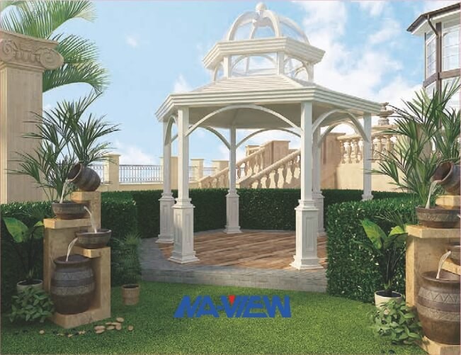 Metal Roof Prefabricated Gazebo Aluminum Patio Gazebo Custom Made