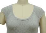 Grey Full Length Ladies / Women'S Casual Dresses Cap Sleeve Maxi Dress Plus Size
