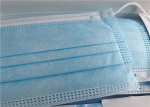 Wholesale Blue Colur 3 Ply Non Woven Face Mask , Anti Pollution Earloop Medical Mask from china suppliers