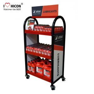 Wholesale Create More Value Floor Metal Display Racks Lubricating Motor Oil Display Shelf from china suppliers