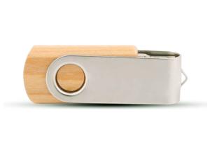 China Large Capacity Custom USB Flash Drive , Twist Wood USB Sticks Long Lifespan on sale