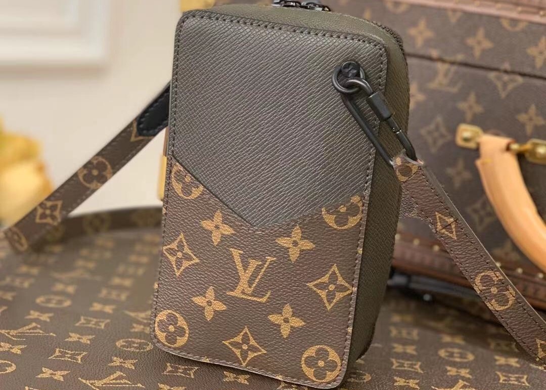 Brown Square Box Genunie Leather Camera Cross Body Bag Single Shoulder
