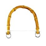 Natural Bamboo Bag Handle for Women Handbag Accessories Semicircle or round Bag