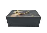 Custom print wholesale glossy laminated wide bottom gift paper bags for clothing