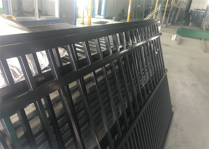 iron steel fence, steel tubular fence, steel pickets fence