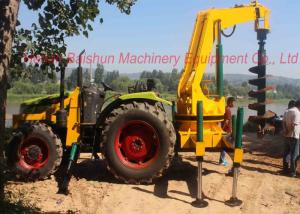 Wholesale Hydraulic concrete pole erection machine for drilling deep earth hole, pole driling machine from china suppliers