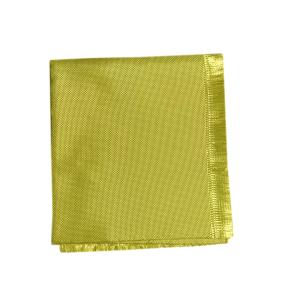 Wholesale 1500D Kevlar Fire Resistant Fabric , Woven Yellow Para Aramid Cloth from china suppliers