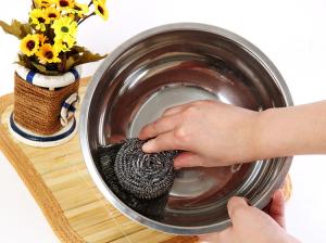 Wholesale Strong Decontamination Metal Scouring Ball Free Samples For Kitchen Pots And Pans from china suppliers