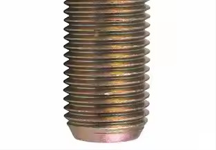 40Cr 14.2mm Knurl Wheel Lug Stud With Long Splines 24mm Shank Length