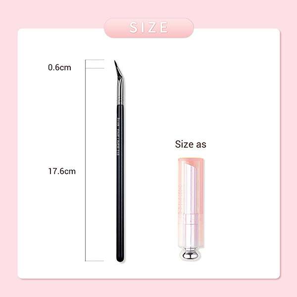 Angled Liner Synthetic Makeup Brush Set Pointing For Gel Liquid Powder