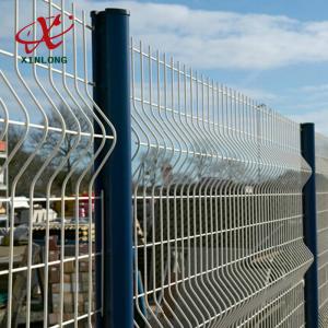 Wholesale 200*50mm PVC Coated Airport Welded Wire Mesh Fence Panel Convenient Installation from china suppliers