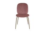 85.5cm Height Knock Down Fabric Side Chair With 4 Metal Legs