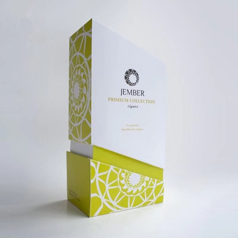Rectangular Cardboard Cigar Packaging Box for Cigar Storage Customization Available